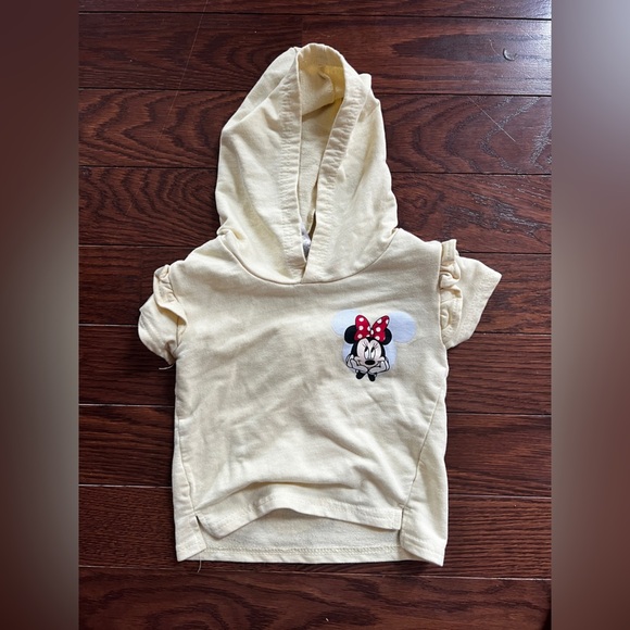 Disney Baby Girl Light Yellow Minney Mouse Hoodie 18 months - Picture 2 of 5